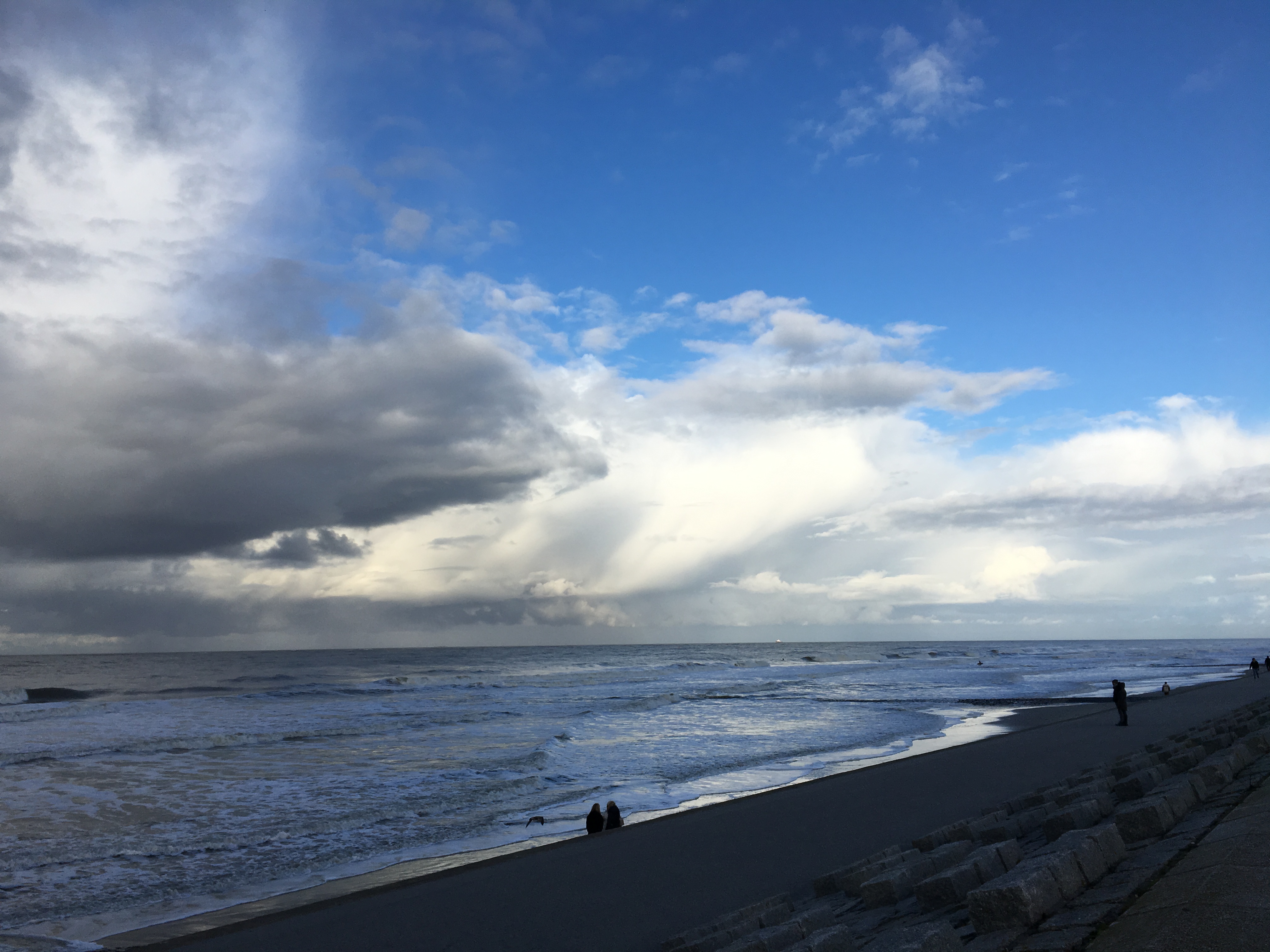 Sonne und Wolken am Nordstrand Norderney